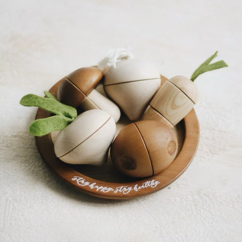 Wooden Veggies Set